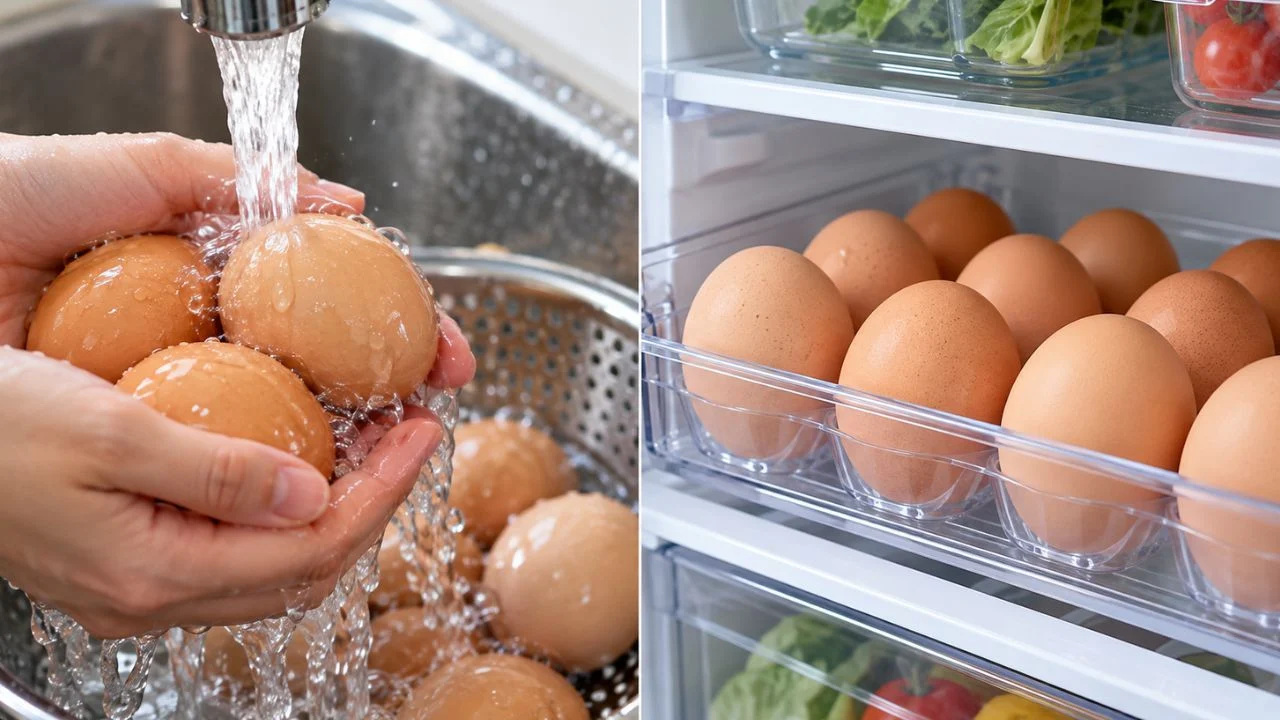 Rửa trứng trước khi cất: sai lầm làm hỏng trứng và cách bảo quản đúng