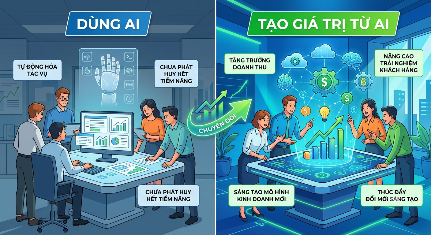 Tại sao doanh nghiệp tăng tốc ứng dụng AI nhưng lợi nhuận vẫn bế tắc