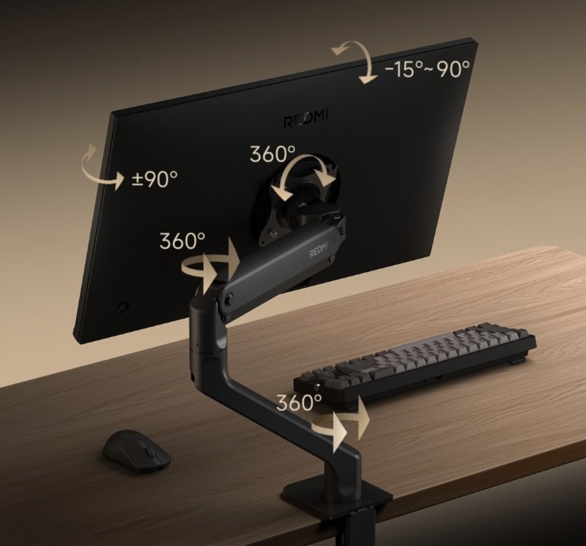 Giá đỡ monitor REDMI: lò xo kép ergonomic trong tầm giá phổ thông