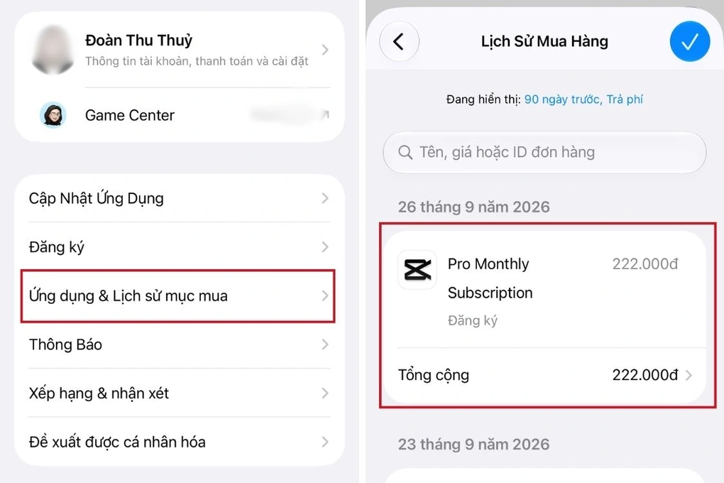 Cách kiểm soát và hủy gói đăng ký ứng dụng trên điện thoại