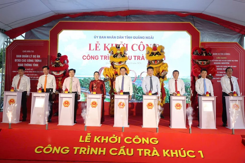 Cầu Trà Khúc 1: Biểu tượng hạ tầng mới của đô thị Quảng Ngãi