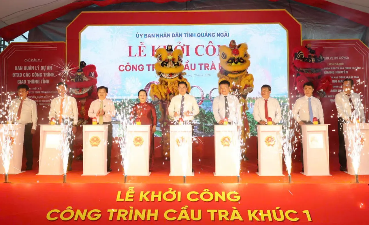 Cầu Trà Khúc 1: Biểu tượng bờ xe nước và cú hích hạ tầng Quảng Ngãi
