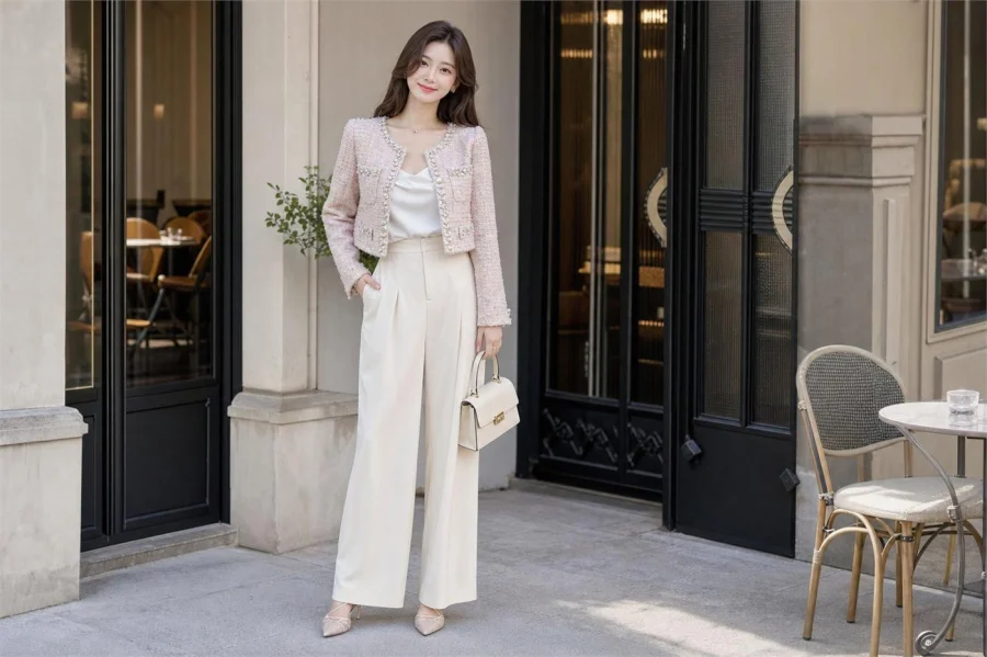 4 công thức phối layer công sở mùa thu phong cách old money