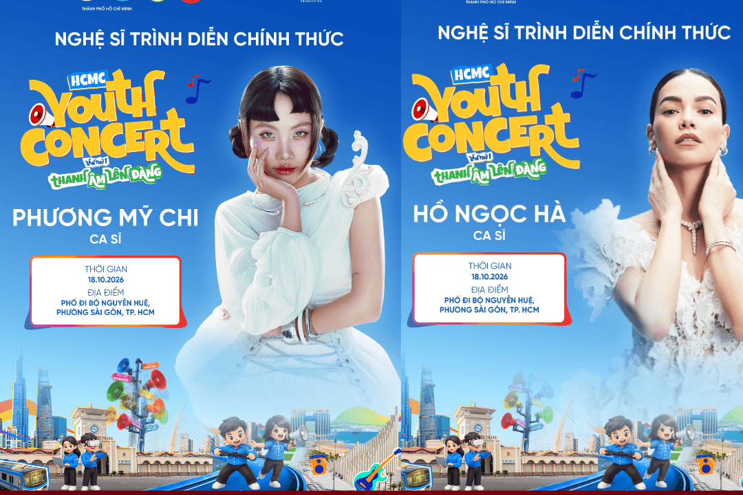 HCMC Youth Concert: 17 nghệ sĩ đa thế hệ đổ bộ phố đi bộ Nguyễn Huệ