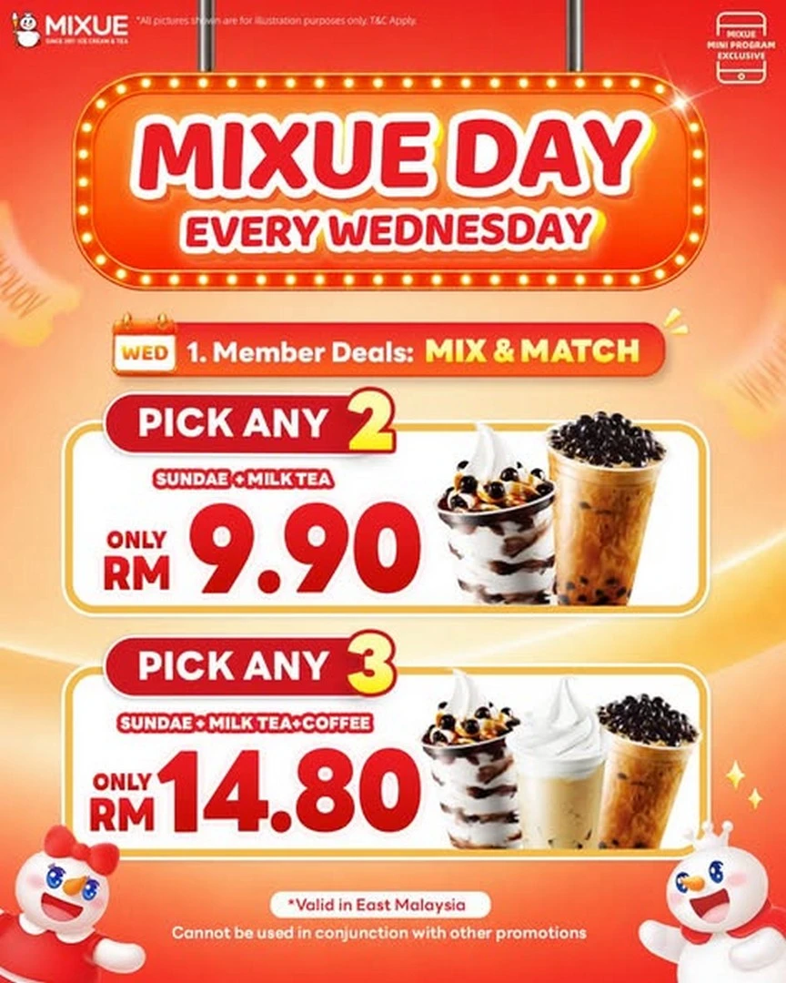 Promosi Minuman dan Snek Bajet di Sabah & Sarawak Bulan Oktober