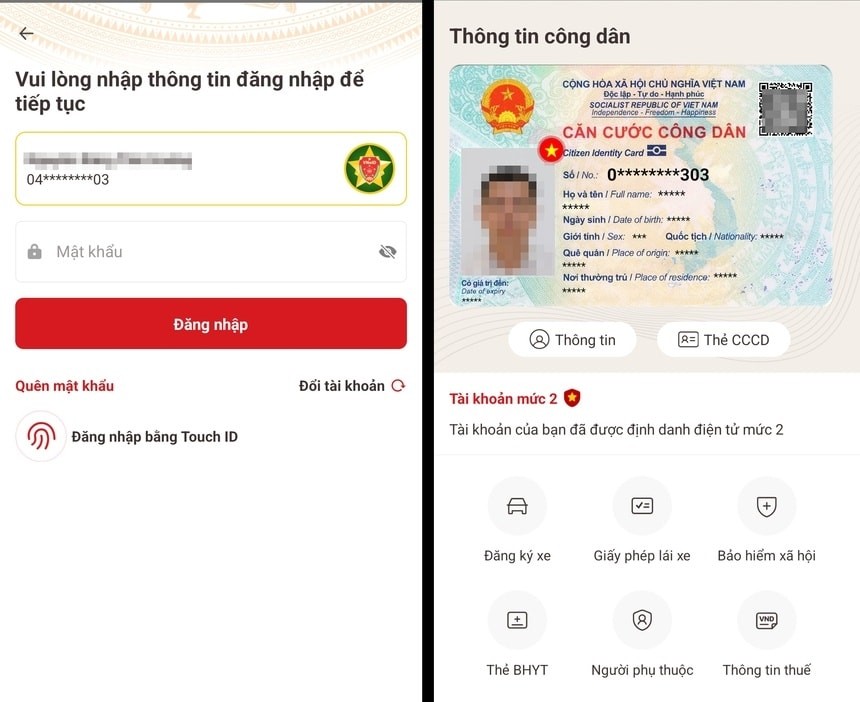 Cấp lại căn cước miễn phí qua ứng dụng VNeID