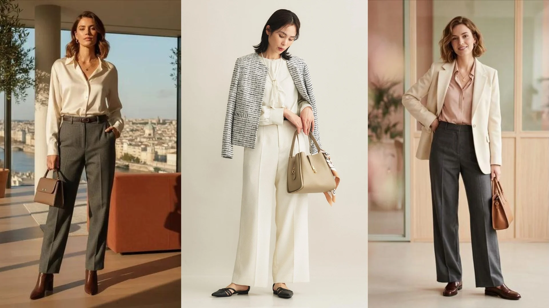 4 công thức phối layer công sở mùa thu phong cách old money