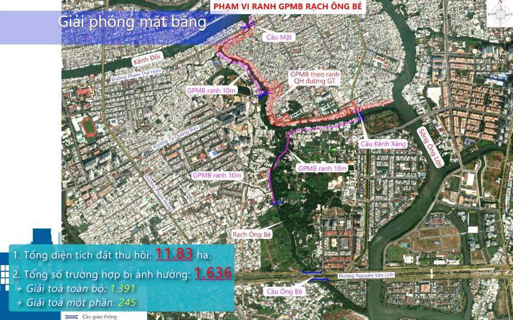 TPHCM chi hàng nghìn tỉ thu hồi đất cho trục thoát nước