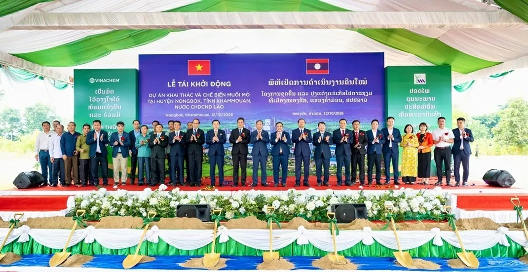 Muối mỏ Kali Lào tái khởi động: bước đi chiến lược của Vinachem