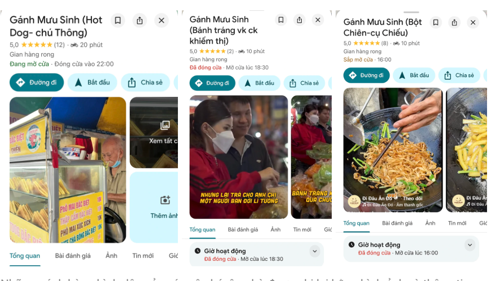 Giới trẻ đưa “gánh mưu sinh” của người già lên Google Maps
