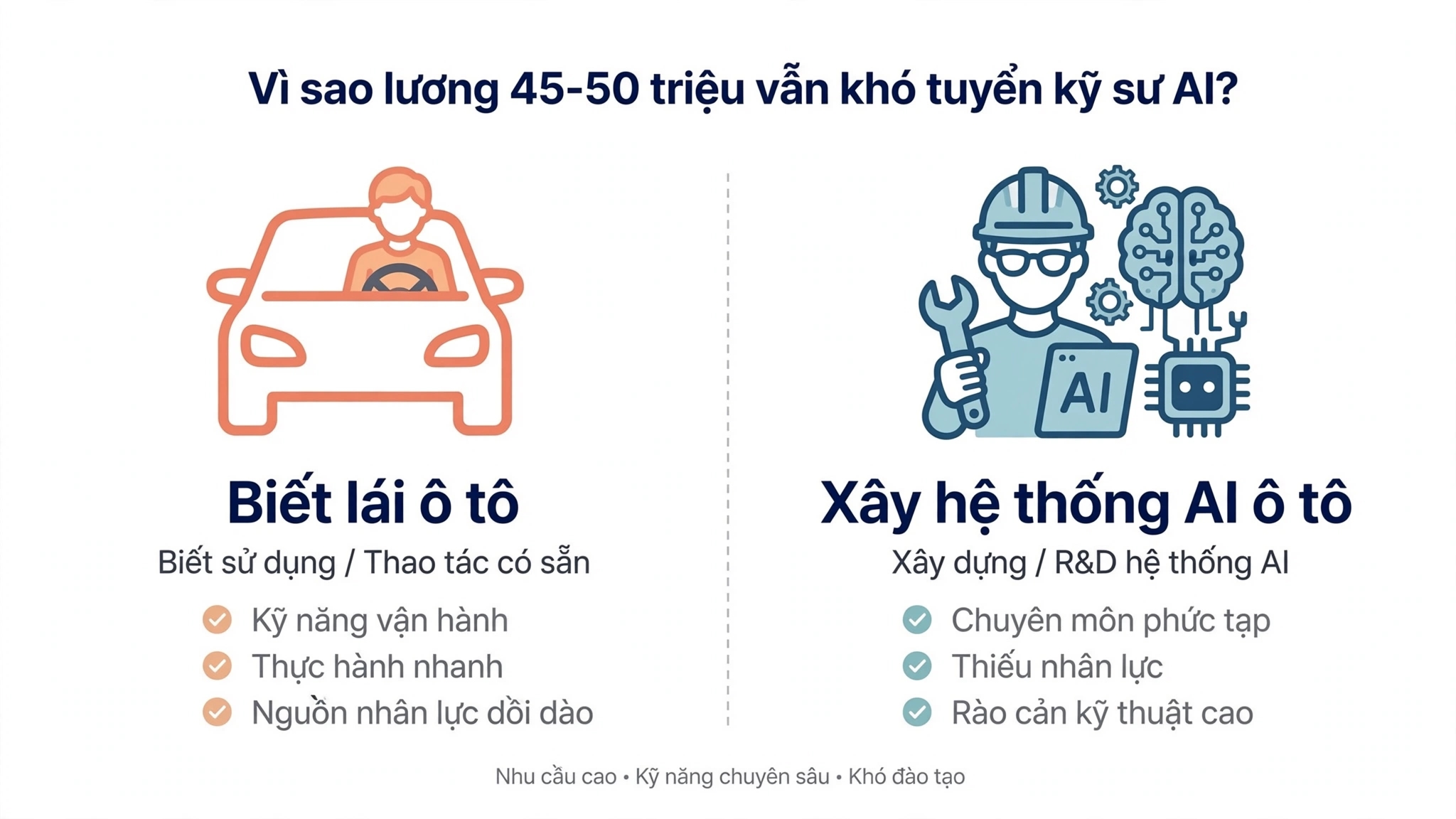 Tại sao lương cao vẫn không kéo được kỹ sư AI giỏi?