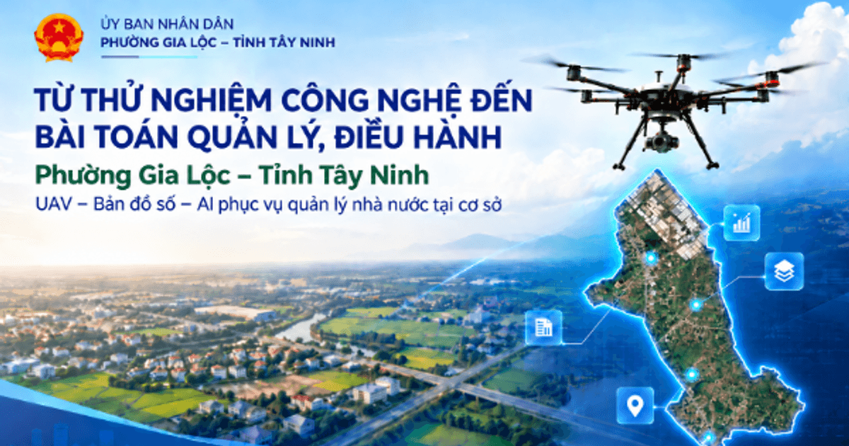 Phường Gia Lộc áp dụng UAV, bản đồ số và AI vào quản lý đô thị