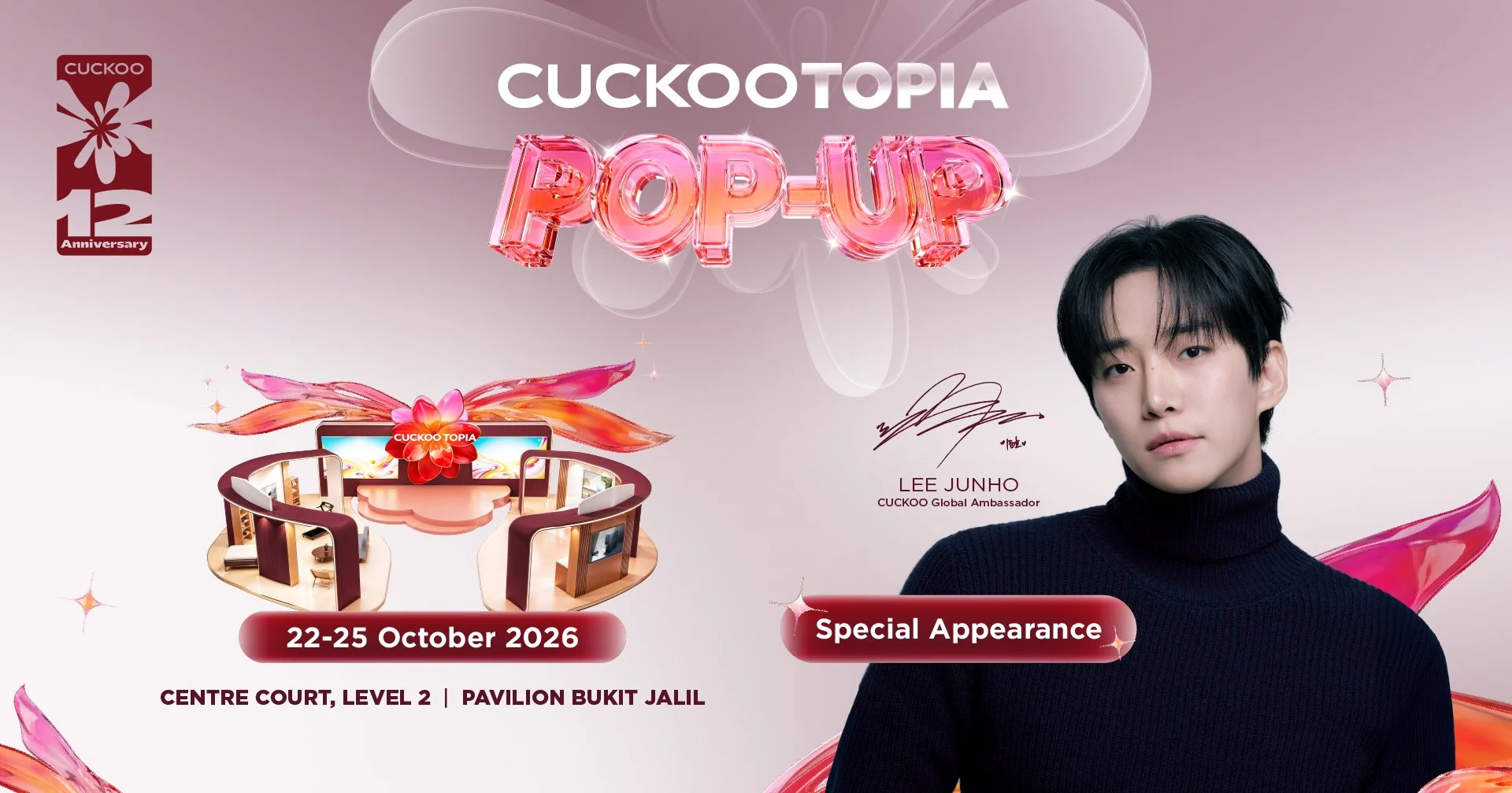 Lee Junho & CUCKOOTOPIA Pop-Up: Acara Wajib Peminat K-Drama