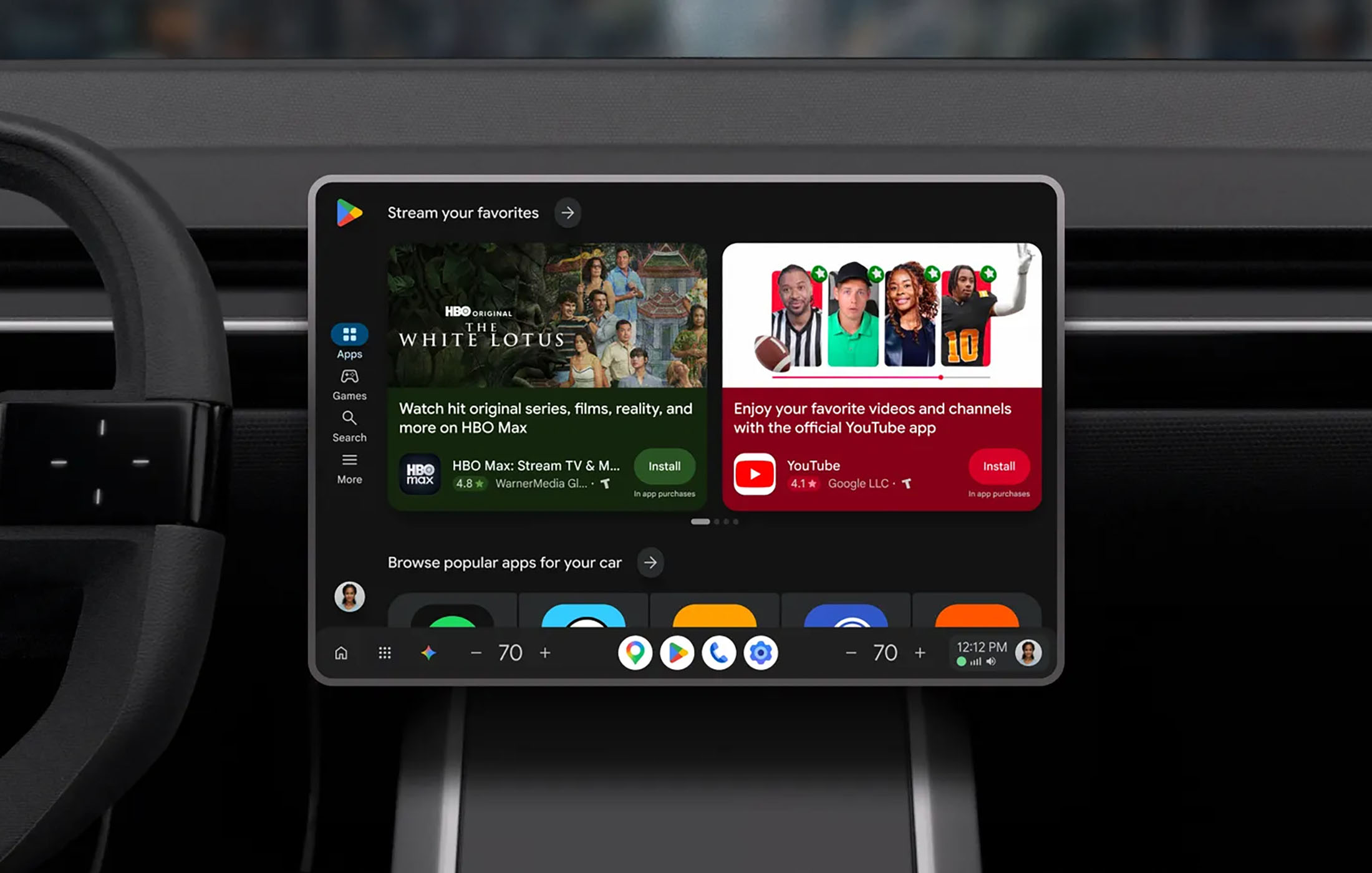 Google Play ô tô bùng nổ: hơn 700 ứng dụng ngay trên màn hình xe