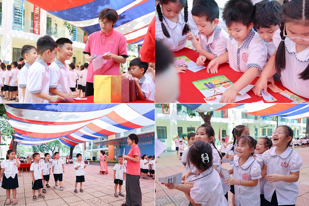 Học sinh tiểu học khám phá sống xanh qua trò chơi và trải nghiệm