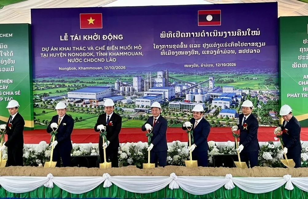 Muối mỏ Kali Lào tái khởi động: bước đi chiến lược của Vinachem