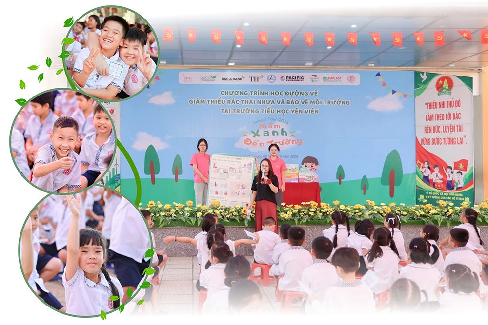 Học sinh tiểu học khám phá sống xanh qua trò chơi và trải nghiệm