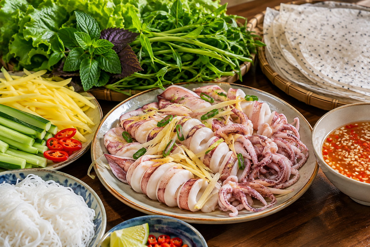 Từ bún riêu bình dân đến gỏi cuốn tôm hùm: Khi món quen bước lên bàn tiệc sang trọng