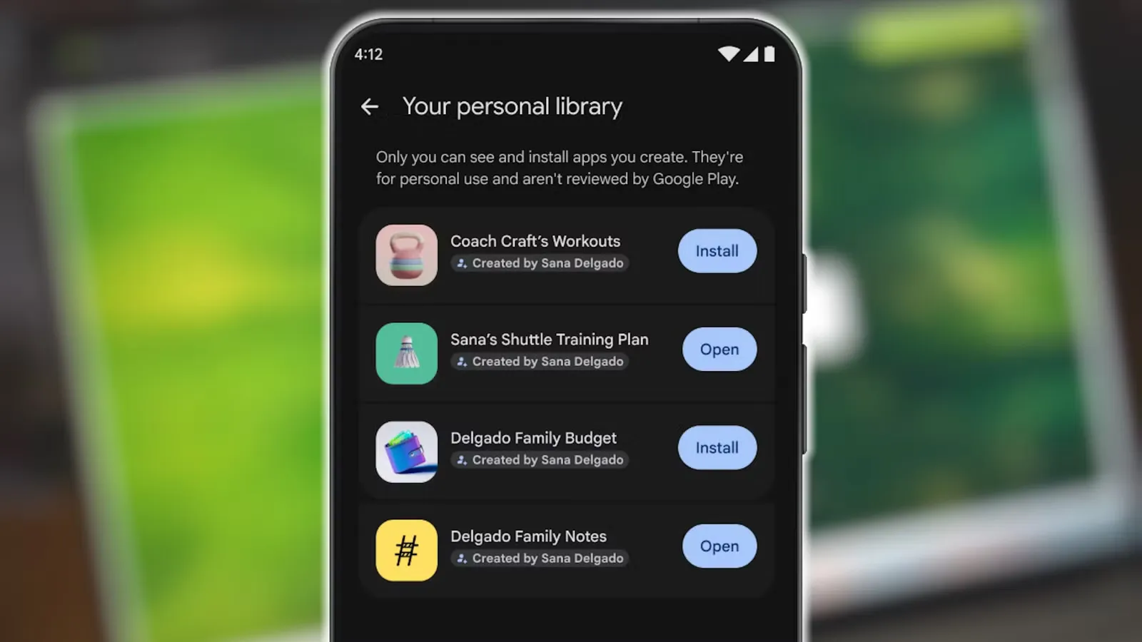 Google Play mở thư viện ứng dụng riêng tư cho mọi người