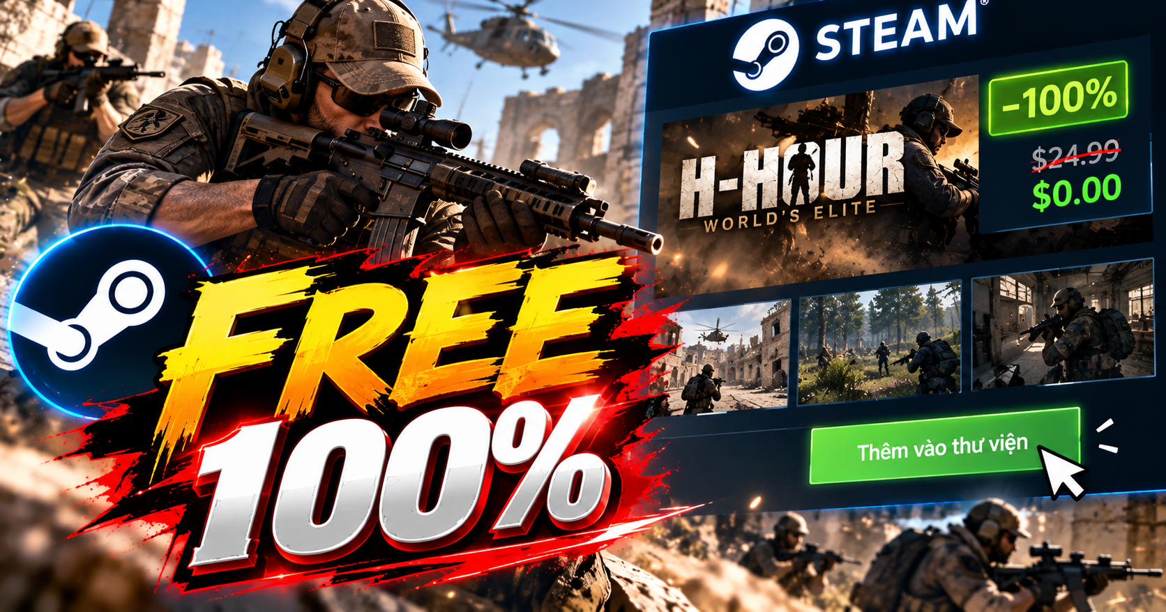Những game bắn súng miễn phí chất lượng cao vừa mở khóa trên Steam