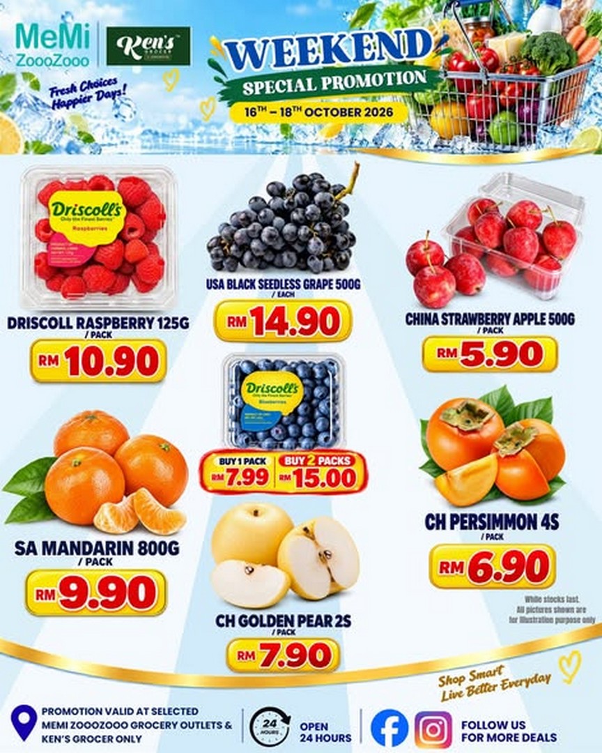 Promosi Groser Oktober: Telur Gratis, Daging Segar & Organik