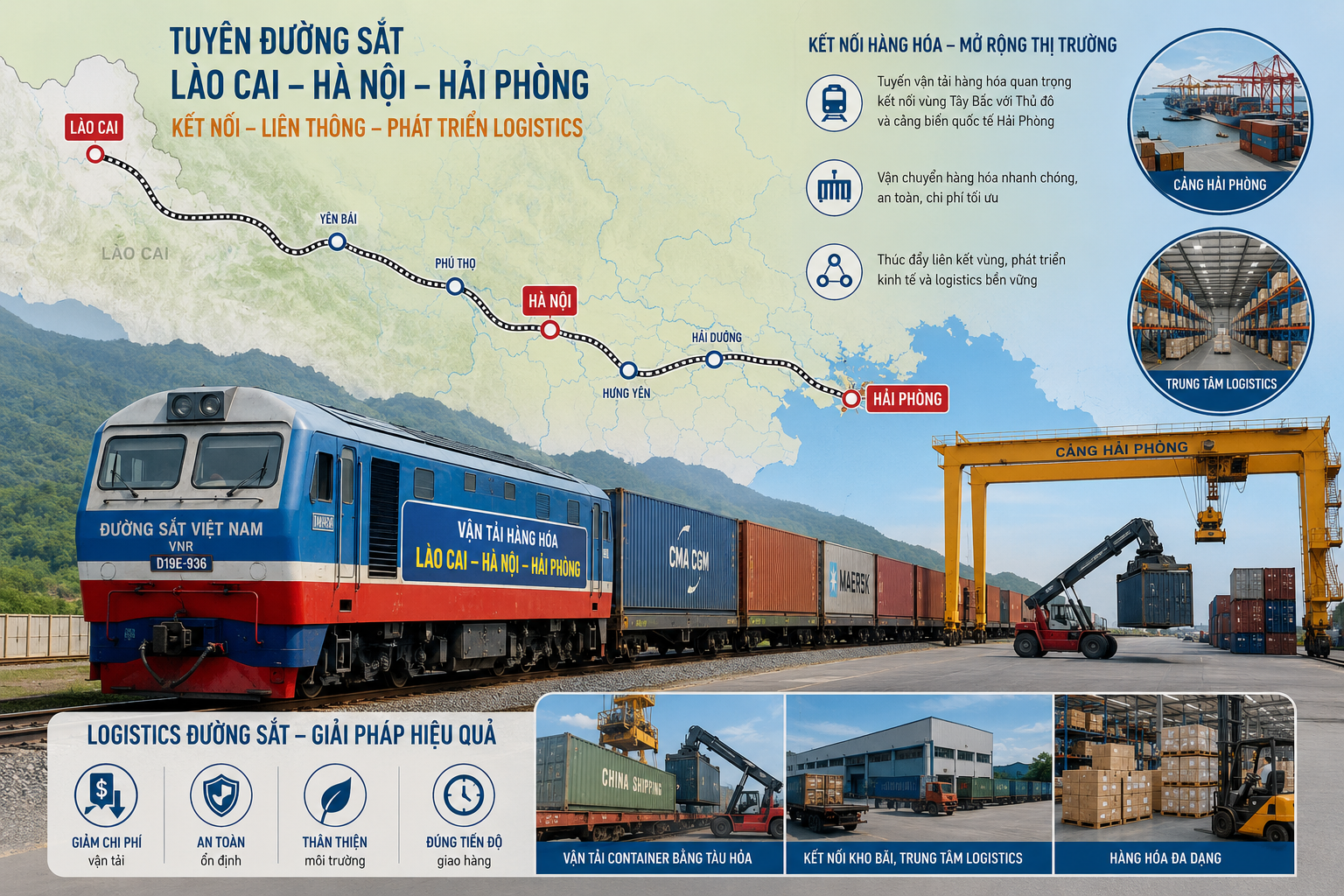 Hải Phòng phát triển vận tải đa phương thức để cạnh tranh cảng khu vực