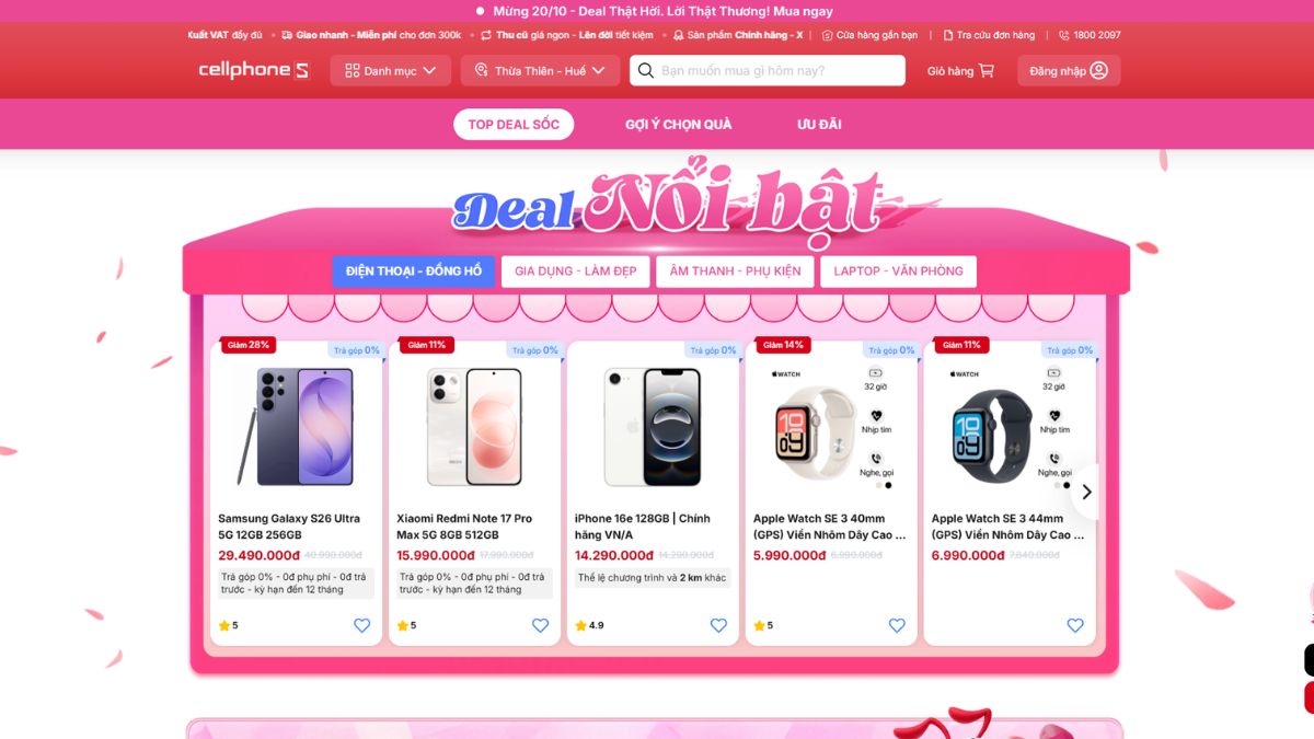 Quà công nghệ 20/10 dưới 5 triệu: nên săn deal nào?