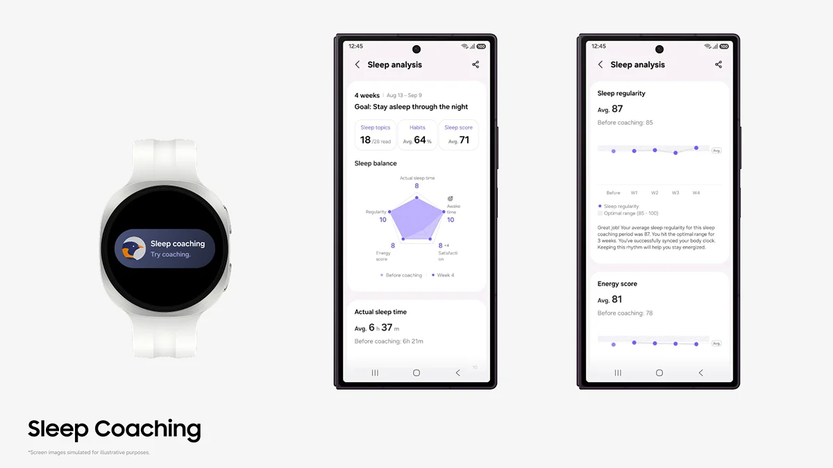 Samsung Health đơn giản hóa huấn luyện giấc ngủ với 3 ngày dữ liệu