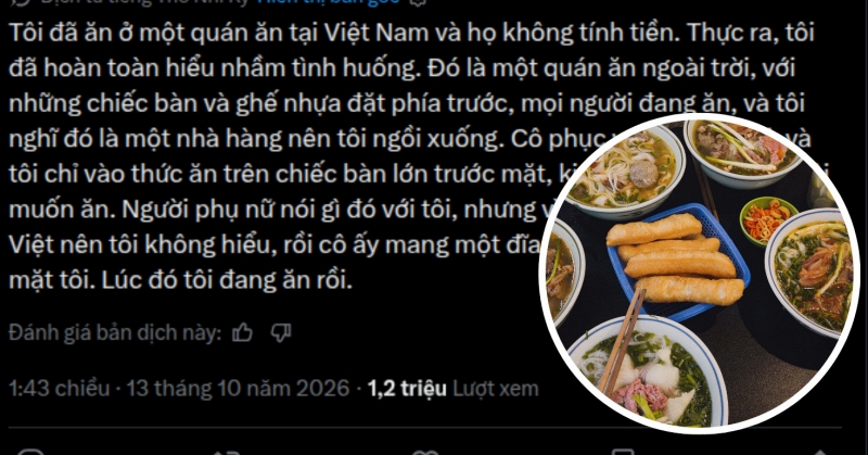 Khách Tây bị từ chối tiền khi ăn vỉa hè: Bài học về phép lịch sự thanh toán