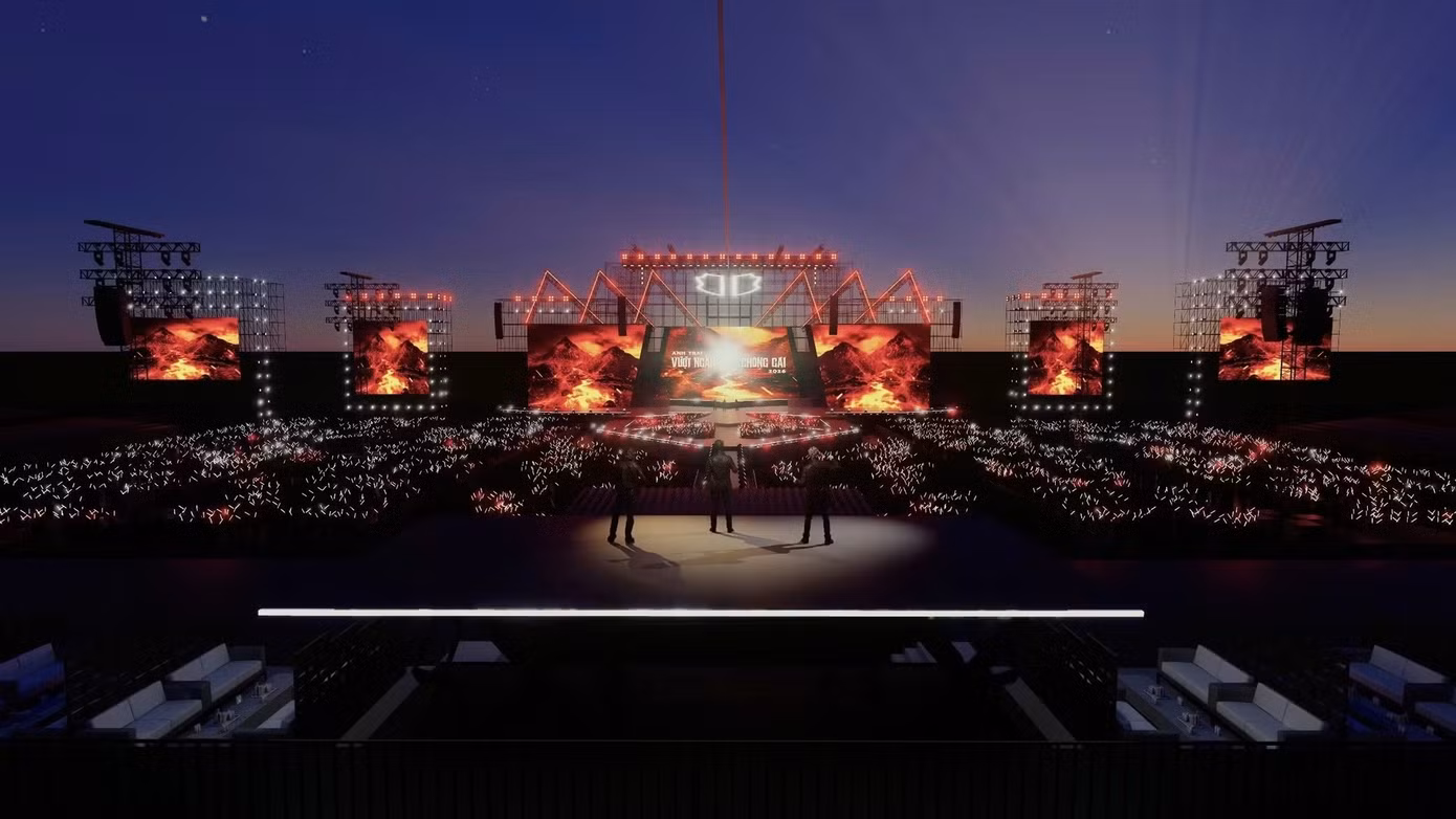 Zipline 200m Và Gai Nước: Cuộc Cách Mạng Thiết Kế Sân Khấu Concert