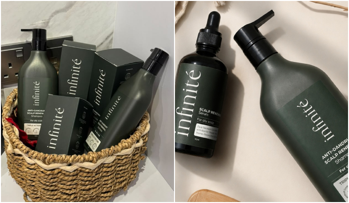 Infinité: Syampu & Serum Kelemumur Berasaskan Bahan Aktif