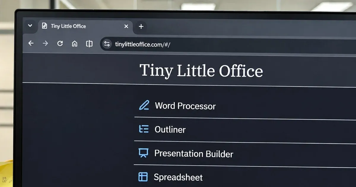 TinyLittleOffice: Bộ văn phòp miễn phí trình duyệt có đe dọa Microsoft Office?