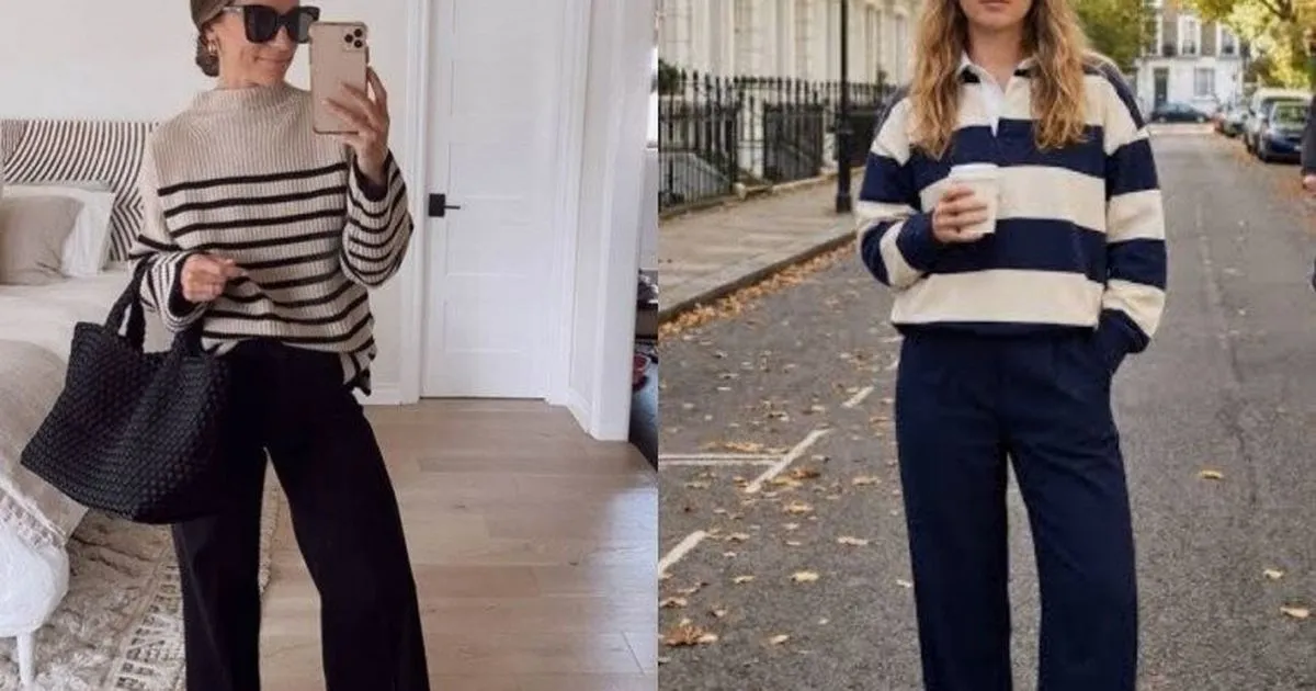 Cách phối áo len kẻ preppy đi làm: Tươi trẻ mà vẫn thanh lịch