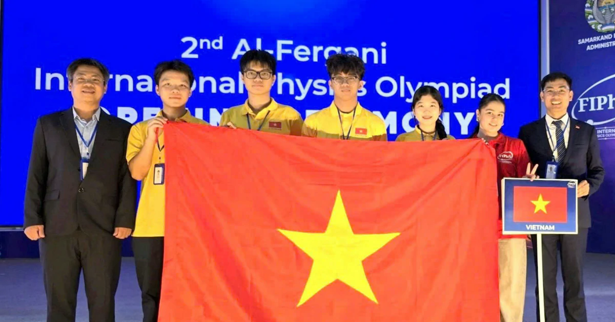 Việt Nam đứng thứ tư Olympic Vật lý Al-Fergani: phía sau 4 huy chương