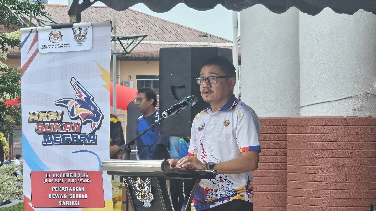 Ribuan Peserta Ramaikan Hari Sukan Negara di Sarikei