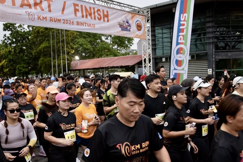 Ribuan Peserta Meriahkan Larian Hari Sukan Negara di Sarawak