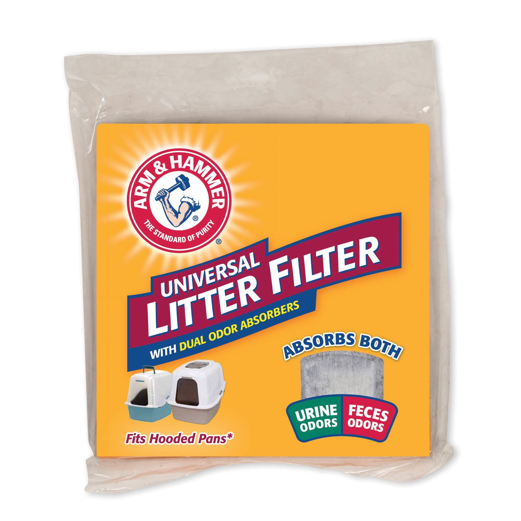Bungkusan penapis kotak pasir Arm & Hammer Universal Litter Filter gabungan arang dan zeolite