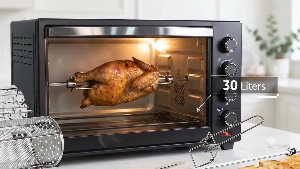 Air Fryer Oven 30L Untuk Rumah Sewa: Muat Seekor Ayam Betul Ke? Saya Kira Watt, Bil Elektrik & Harga Dari RM319