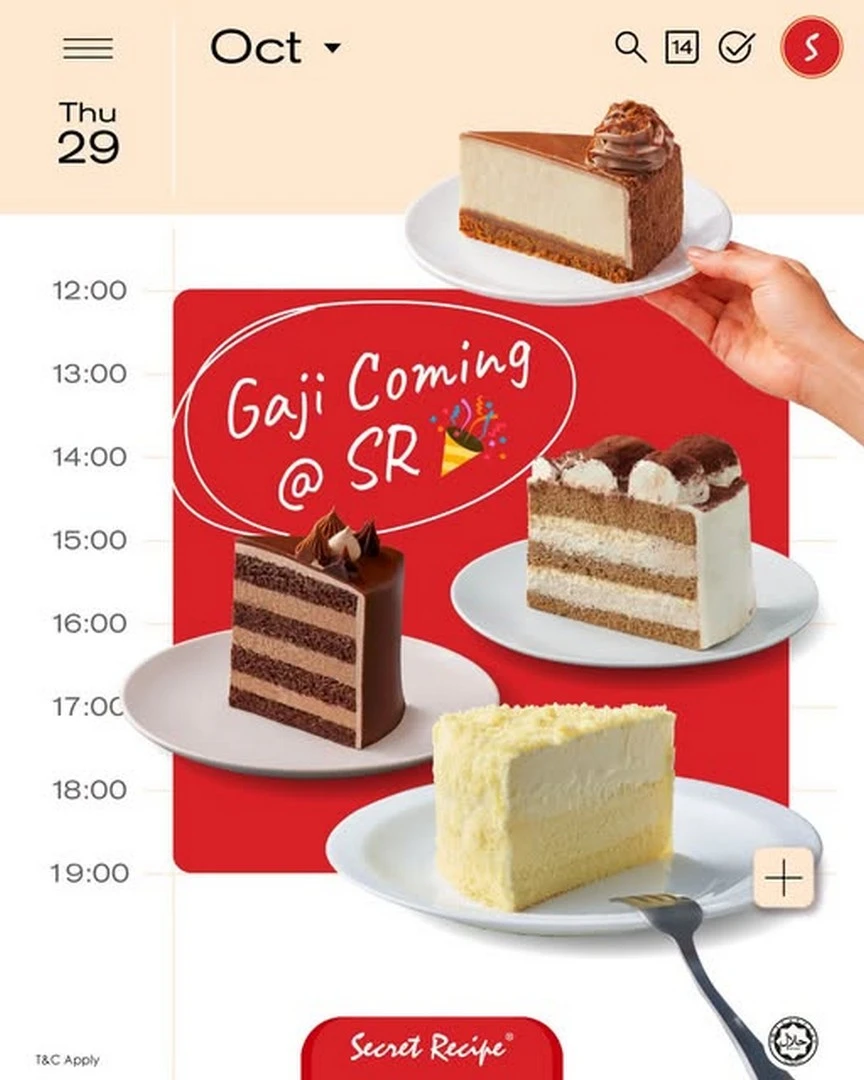 Dua Promosi Makanan Terbaik Oktober: Kopi RM5 & Kek Gaji Coming