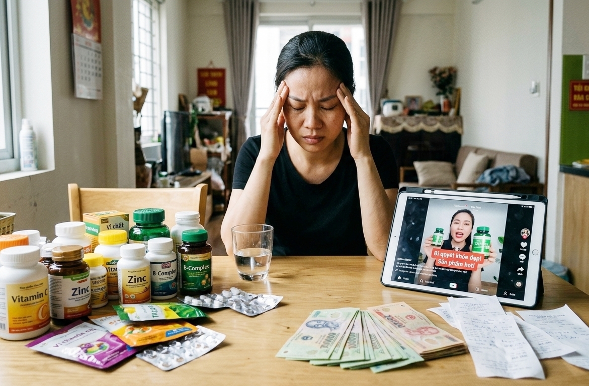 Theo lời khuyên TikTok uống vitamin suốt 1 năm: Cái giá của bổ sung vi chất không kiểm soát