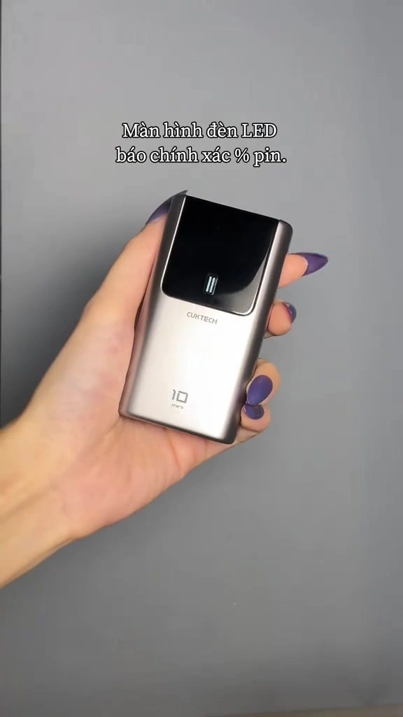 Sạc dự phòng CUKTECH 10 mini tháng 10/2026: quảng cáo phủ TikTok, mình soi số đo rồi chốt giá đáng mua