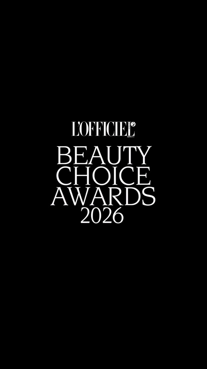 Title card nền đen ghi chữ L'Officiel Beauty Choice Awards 2026 mở đầu clip công bố của ban tổ chức