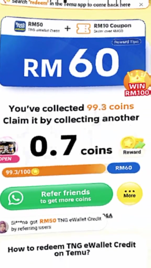 Temu "RM9.9" Oktober 2026: Aku Semak Syarat Kod Pengguna Baru, Game Coin TNG & Harga Sebenar vs Shopee
