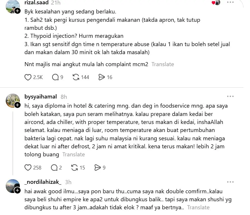 Video Viral Ayam dan Sushi Jalanan: Di Mana Garis Bahaya?