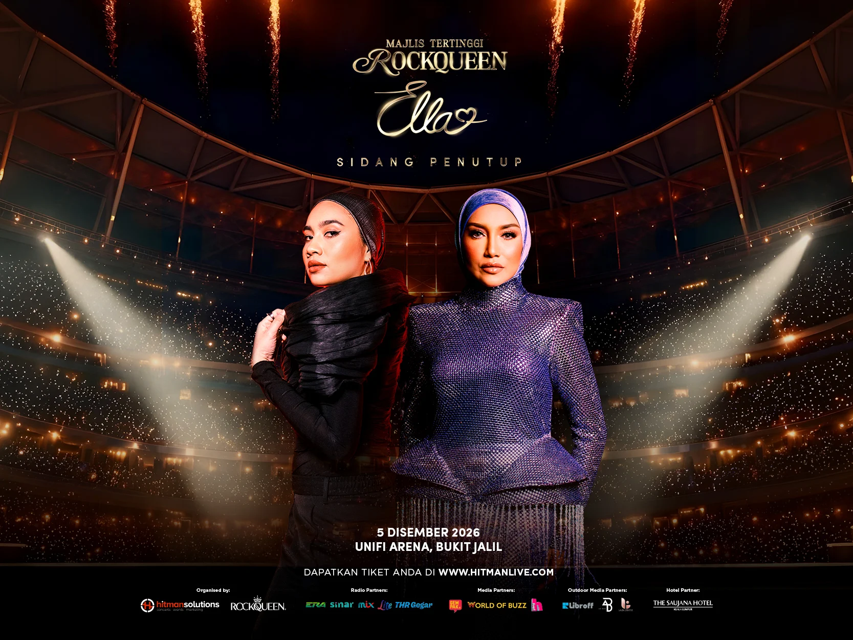 Ella Menutup Majlis Tertinggi Rockqueen Dengan Malam Tiga Diva