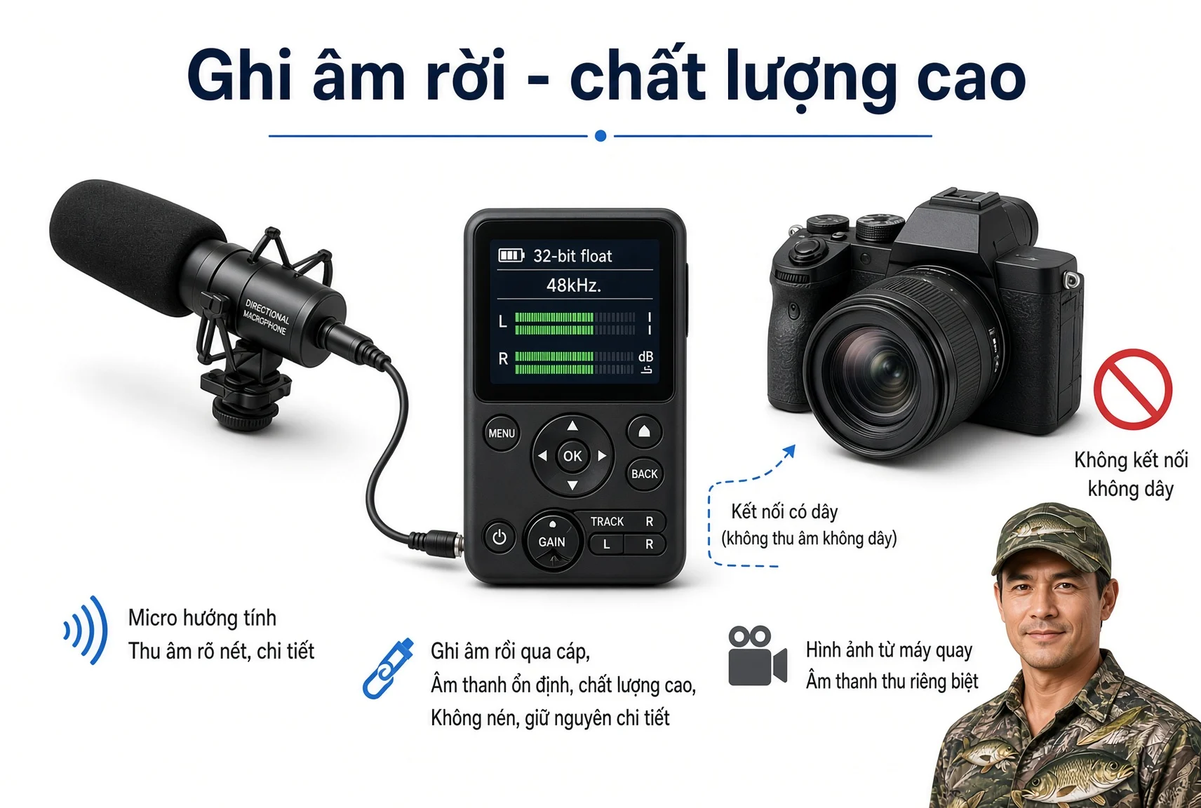 Micro không dây cho content creator: Elgato Wave Go, Saramonic và lựa chọn phù hợp
