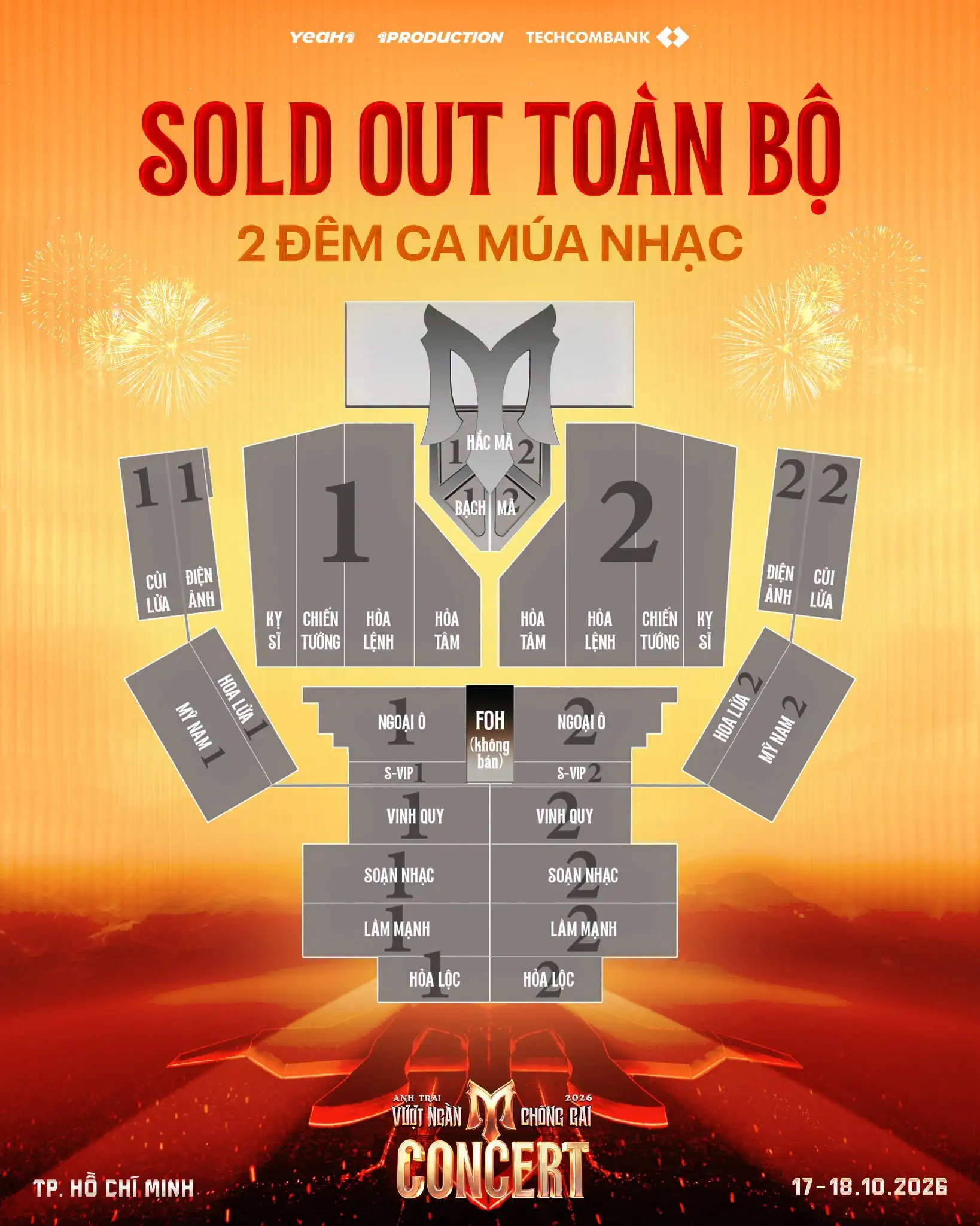Concert Anh Trai Vượt Ngàn Chông Gai 2026 sold out: vì sao vẫn thấy ghế trống?