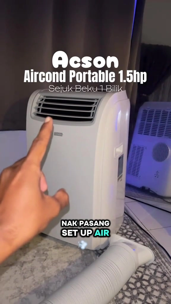 Portable Aircond Rumah Sewa: Betul Ke Sejuk Macam Aircond Dinding? Saya Kira Watt, Bil & Cara Pasang Hose Tanpa Tebuk
