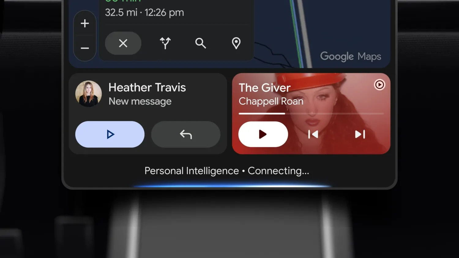 Gemini trên Android Auto: dùng Personal Intelligence để lái xe an toàn