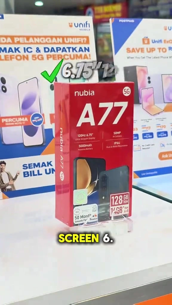 Nubia A77 5G "Percuma" Dengan Unifi Postpaid RM99 Oktober 2026: Aku Semak Kelayakan, Waranti ZTE & Kira 24 Bulan